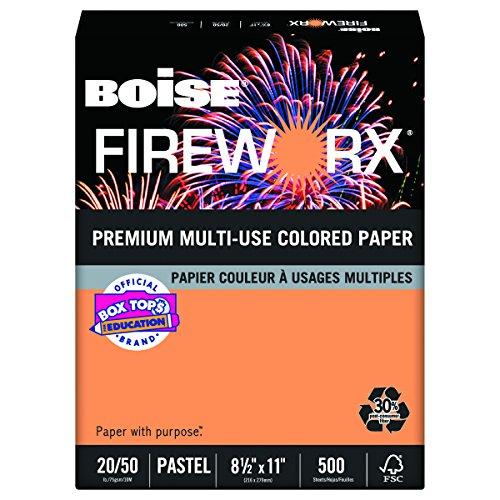 boise fireworx color copy laser paper 20 lb letter size boise fireworx paper color chart
